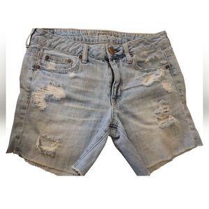 American Eagle Women's Boy Midi Jean Shorts